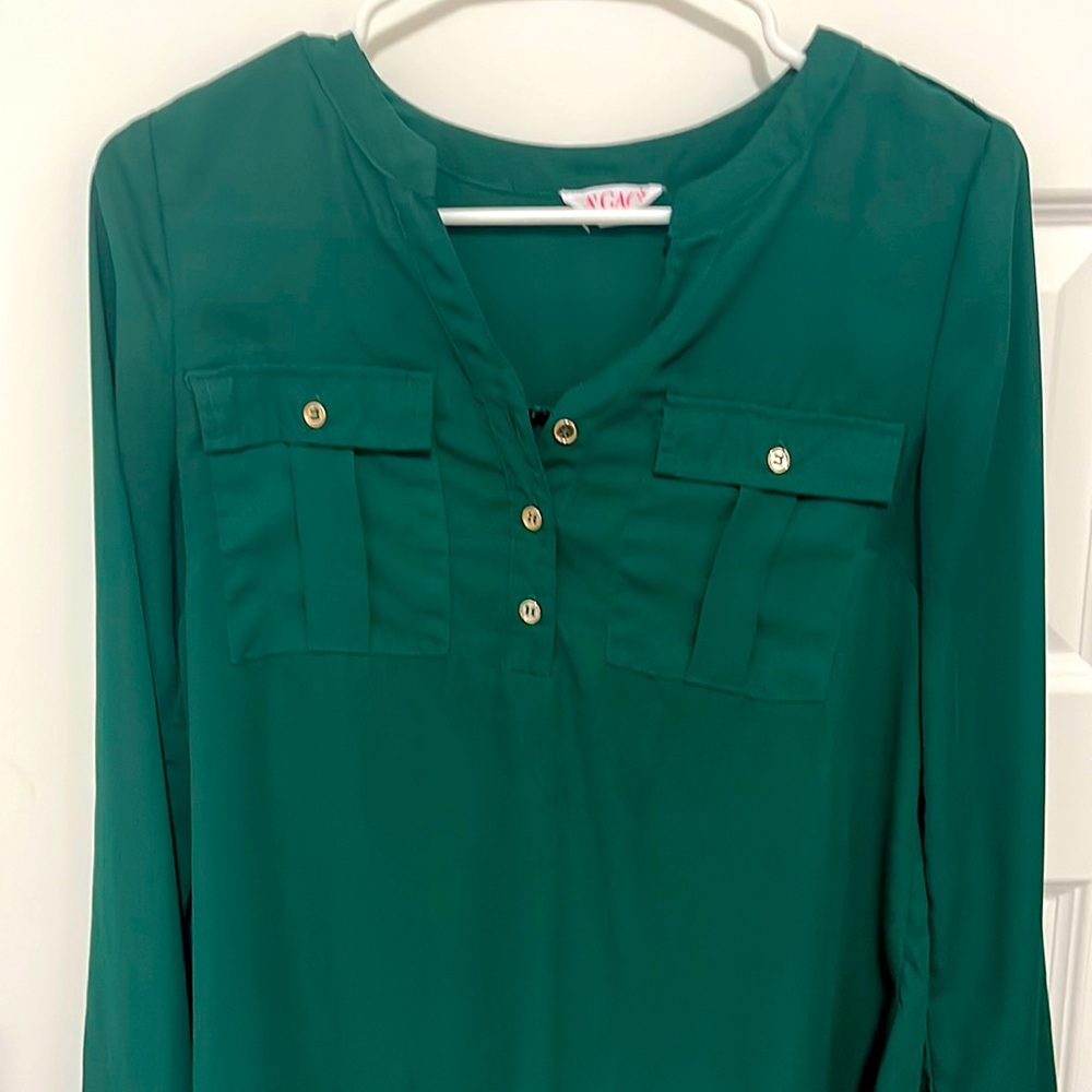 Green blouse